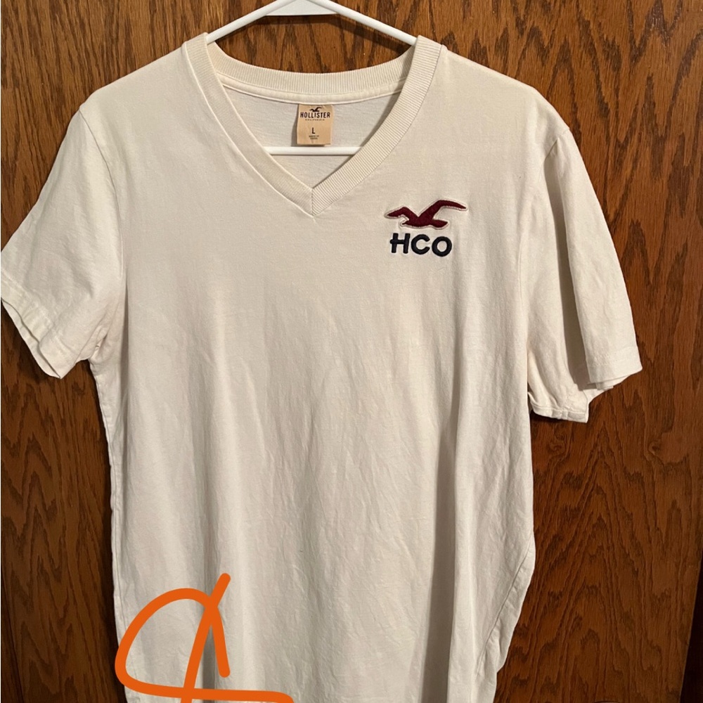 HCO White V-Neck T-Shirt
